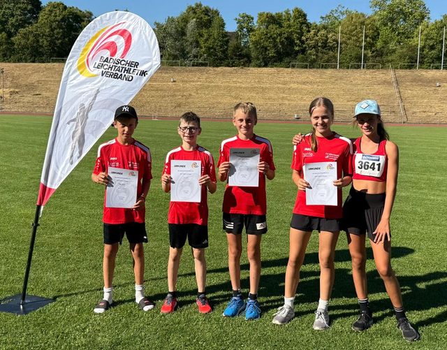 U14 bei der Badischen Blockmeisterschaft: Niklas Schindler (v. l.), Henri Luick, Mirko Braun, Laetitia Schöntag, Greta Baumann | Foto: TV Oberkirch