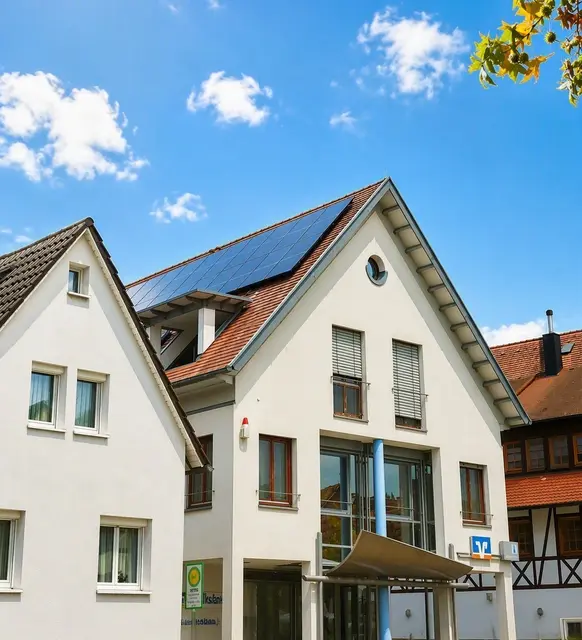 PV-Anlage auf dem Dach der Filiale in Friesenheim | Foto: Volksbank Lahr