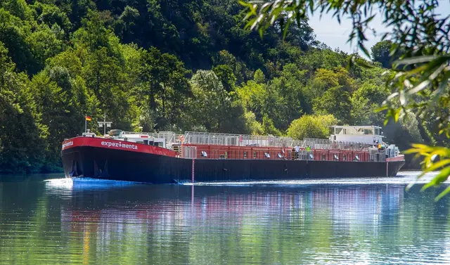 Der Besuch der MS experimenta in Kehl muss wegen des Niedrigwassers auf dem Rhein ausfallen. | Foto: © experimenta