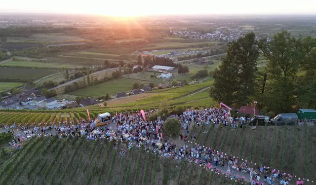 Das Weinsüden-Pop-up-Event am Durbcher Köpfle war gut besucht. | Foto: Durbacher Winzer