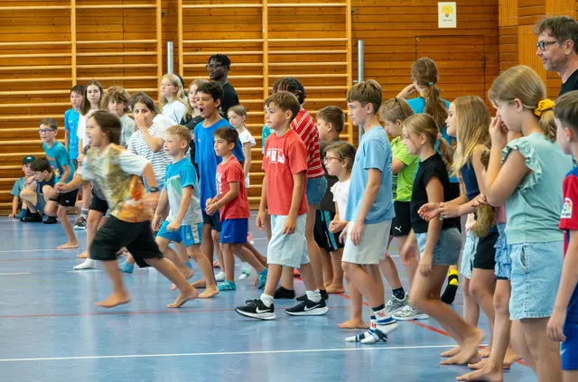 Viel Spaß in der Turnhalle in Auenheim | Foto: Stadt Kehl/Gabriele Dasch