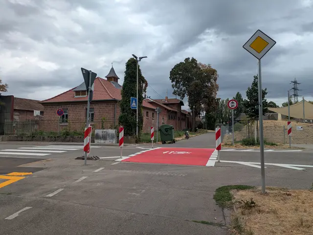 Vorfahrt für Rad- und Fußverkehr an der Querung Gutleutstraße | Foto: Stadt Lahr