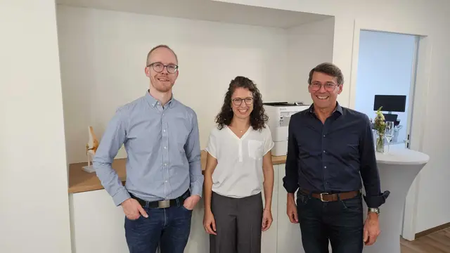 Dres. Stefanie Beck und Norbert Stahr begrüßen Patienten in der Stückle-Straße | Foto: Stadt Ettenheim