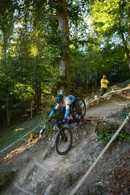 Im Slalom bei der BNS in Albstadt ging es technisch zur Sache für Samuel Armbruster. 