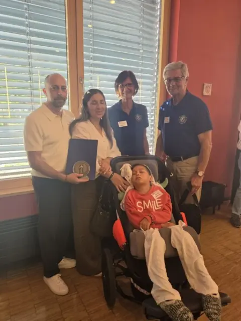 Verleihung der Walter-Gerteis-Medaille des Kiwanis-Clubs Achern-Ortenau an die Familie Gerbasi aus Oberkirch | Foto: Diana Gerbasi