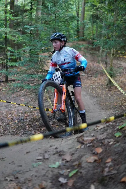Sara Armbruster im Rennen.