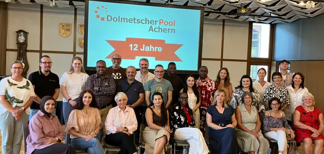 Ehrenamtliche aus dem Dolmetscherpool Achern bei der 12-Jahresfeier 2026 | Foto: Serpil Kücük/Ortenaukreis