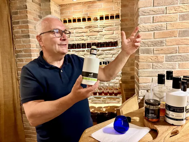 Im Verkostungsraum des Agriturismo Maso Bòtes bei Arco wartet das kobaltblaue Glas leer auf sein Öl: Nach internationalem Standard verbirgt es dessen Farbe, damit allein Nase und Gaumen urteilen. Renato Santuliana hebt dazu die Flasche seines Millenario, eines sortenreinen Casaliva von den ältesten Bäumen des Hofes, und seine Gesten erzählen mit, was der Name Bòtes bedeutet: einen Ort, an dem der Familie zufolge einst Bauern auf dem Saumpfad ihre Waren tauschten und Geschäfte per Handschlag besiegelten, und einen Hof, auf dem bis heute von Hand geerntet und alles schonend verarbeitet wird.
 | Foto: Daniel J. Basler