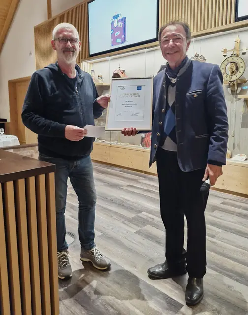 (v. l.) Hr. D. Wiegele und Bürgermeister S. Eckert | Foto: ASV Gutach