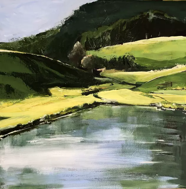 Im Schwarzwald Acryl auf Leinwand 40 x 40 | Foto: Beate Weigel