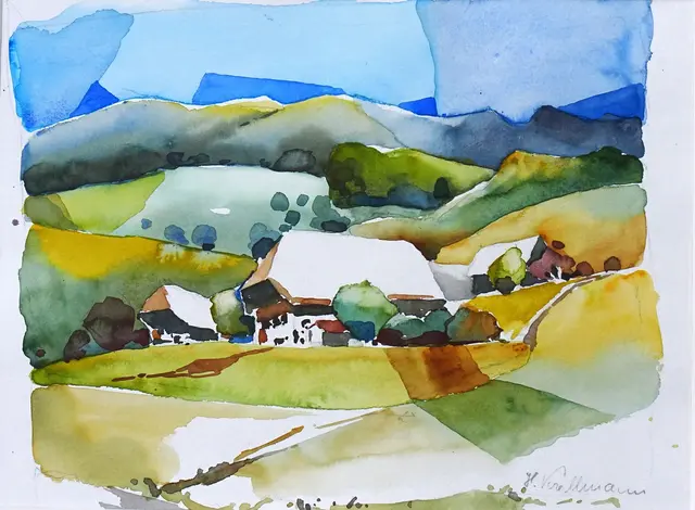  „Abstraktes“ – Aquarell von Holger Krellmann | Foto: Holger Krellmann