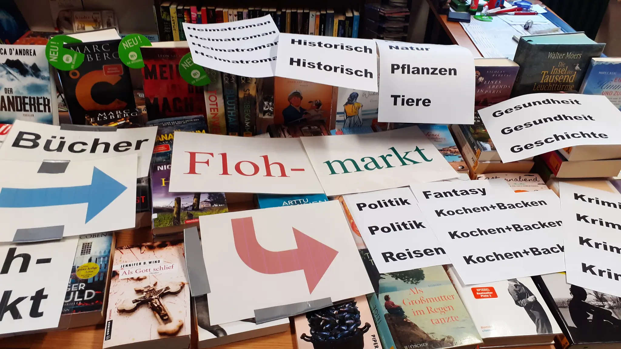 Großer Bücher-Flohmarkt in Schuttern