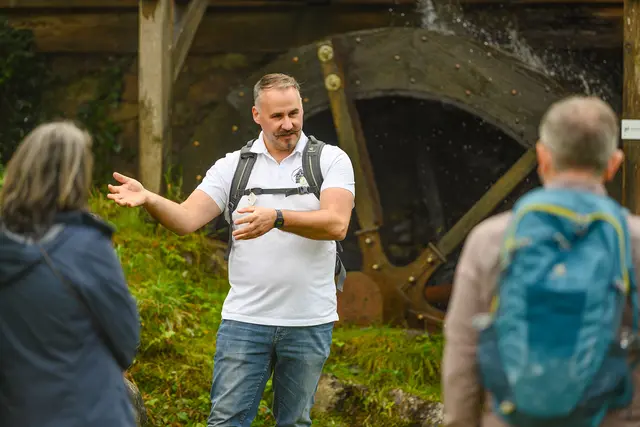 Matthias Rohrer an der Mühle am Hagenstein | Foto: Nicolai Stotz