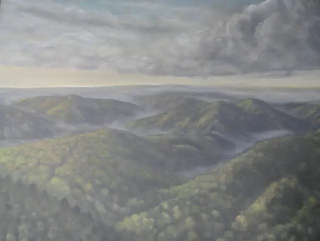 Landschaft 2022 40x50 cm Öl Leinwand | Foto: Michael Blum