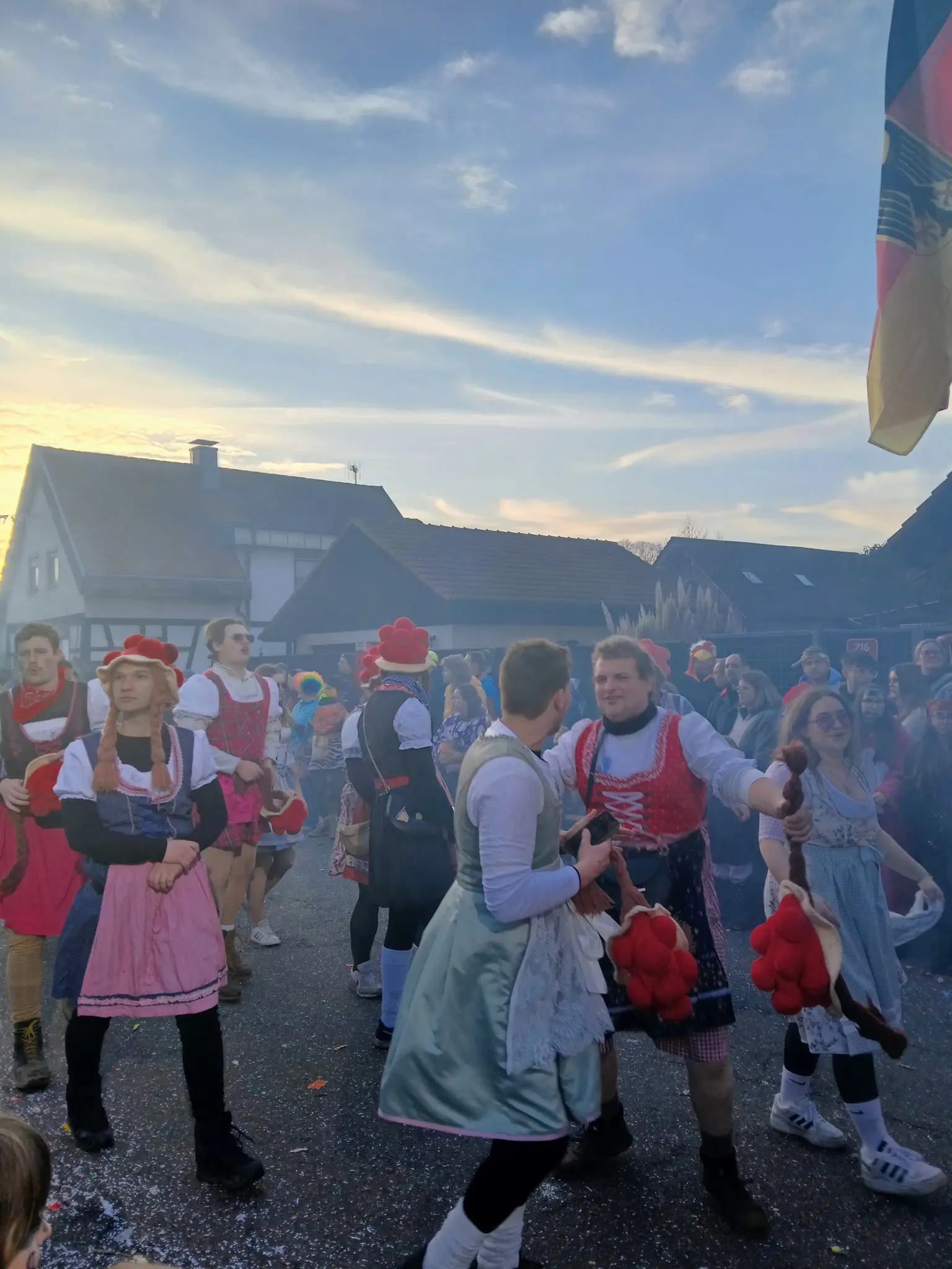 Dorfkinder Tragen Engelbert Straussnull